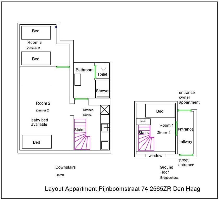 Appartamento 74 Pijnboomstraat L'Aia Esterno foto